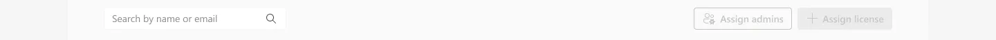 Toolbar with the assign actions greyed out and no selection